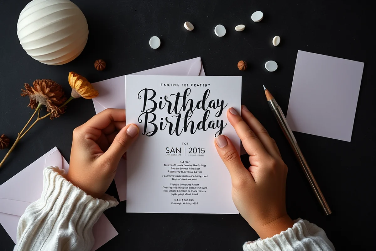 birthday party invitation application tips — Birthday Party Invitation Application Tips (the finished result)