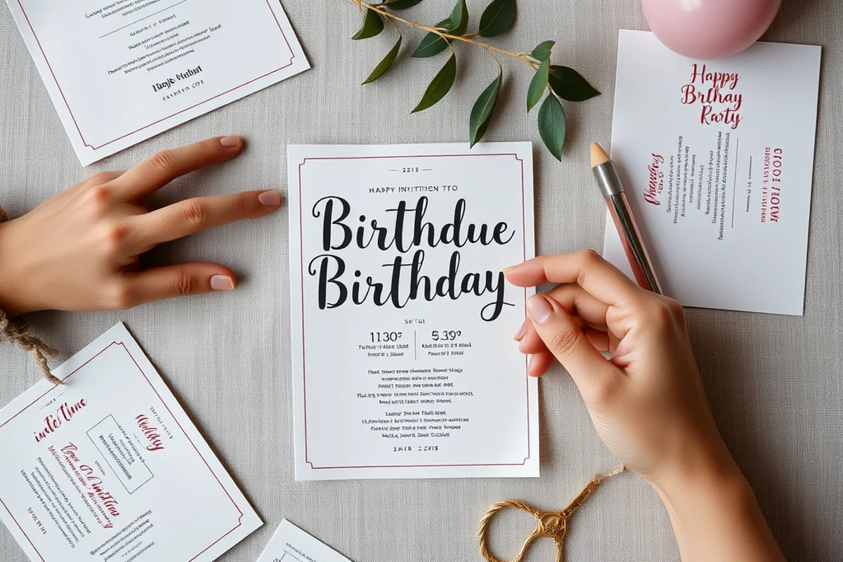 birthday party invitation matter mistakes — Birthday Party Invitation Matter Mistakes (the finished result)