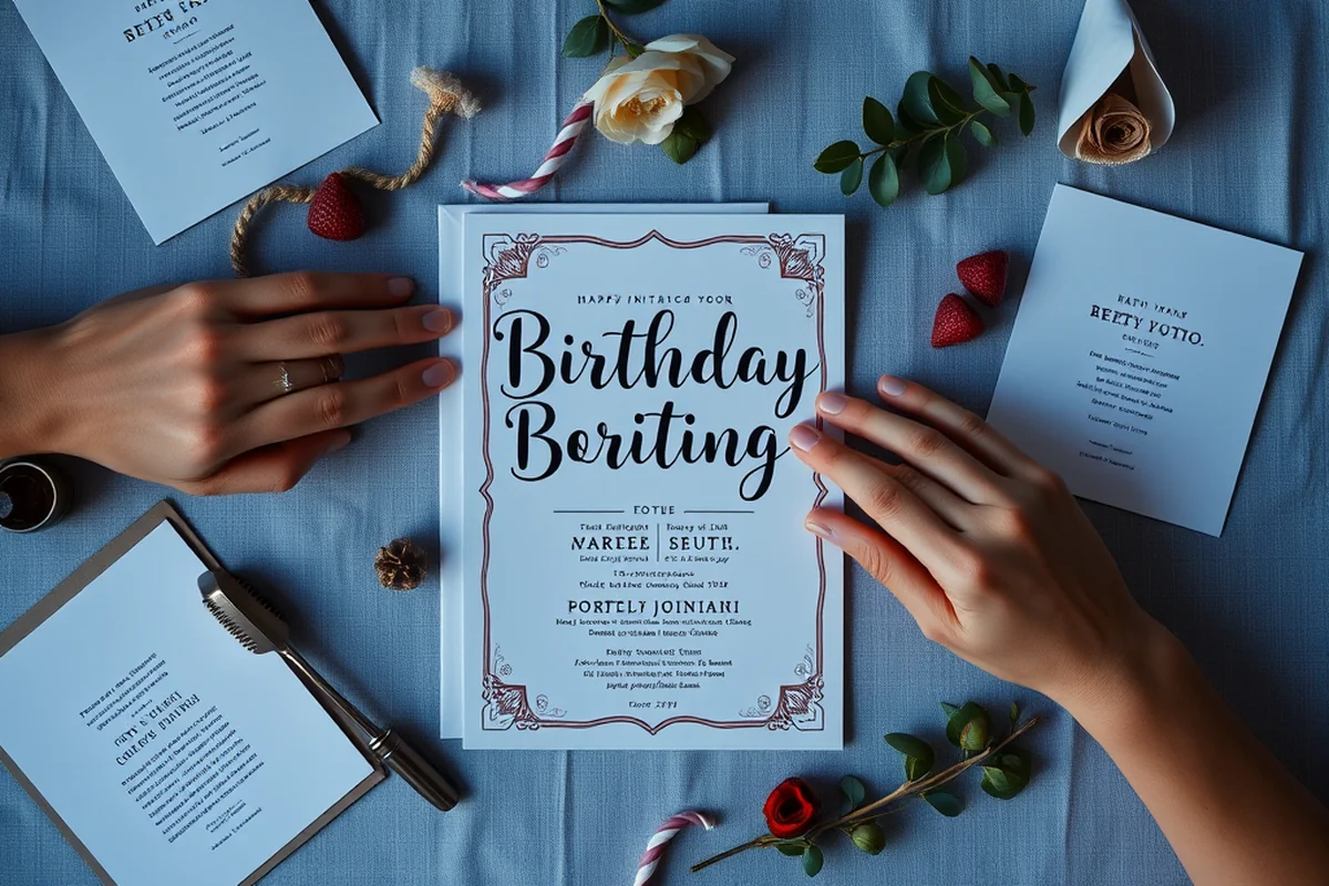 birthday party invitation online for beginners — Birthday Party Invitation Online For Beginners (the finished result)