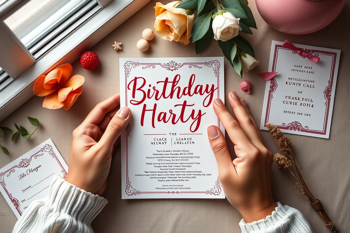 birthday party invitation online template mistakes — Birthday Party Invitation Online Template Mistakes (the finished result)