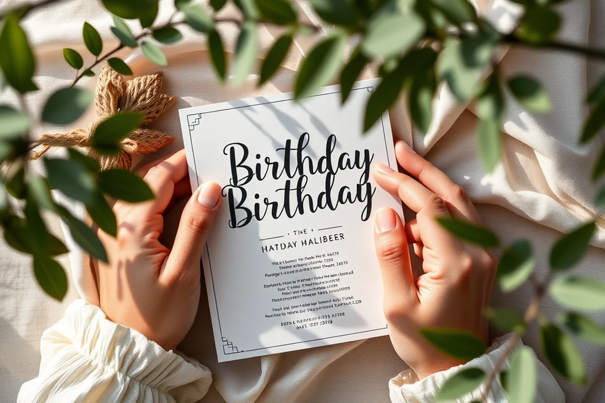 birthday party invitation — Birthday Party Invitation (the finished result)