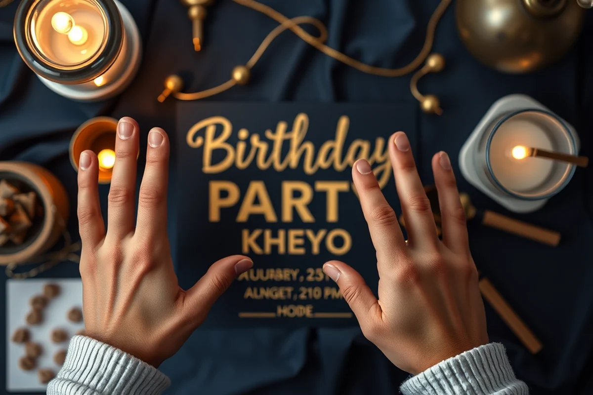 birthday party invitations online at home — Birthday Party Invitations Online At Home (the finished result)