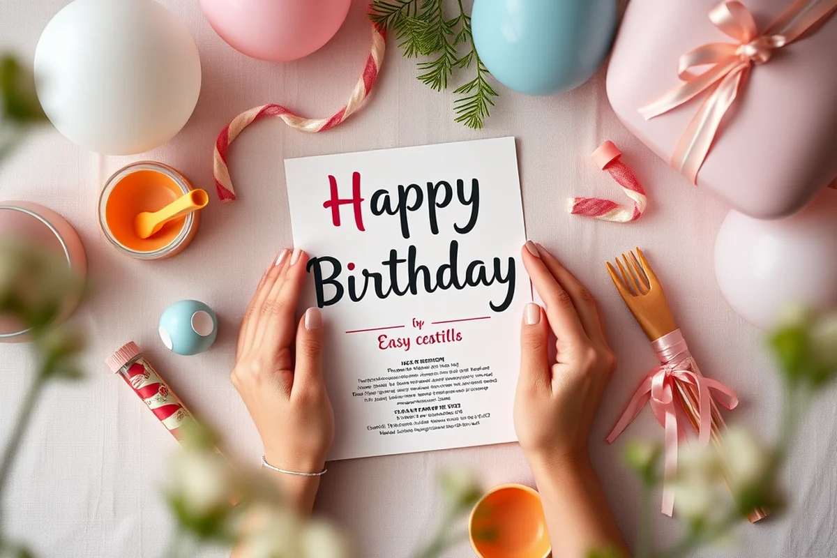 affordable birthday party invitation details — Affordable Birthday Party Invitation Details (the finished result)