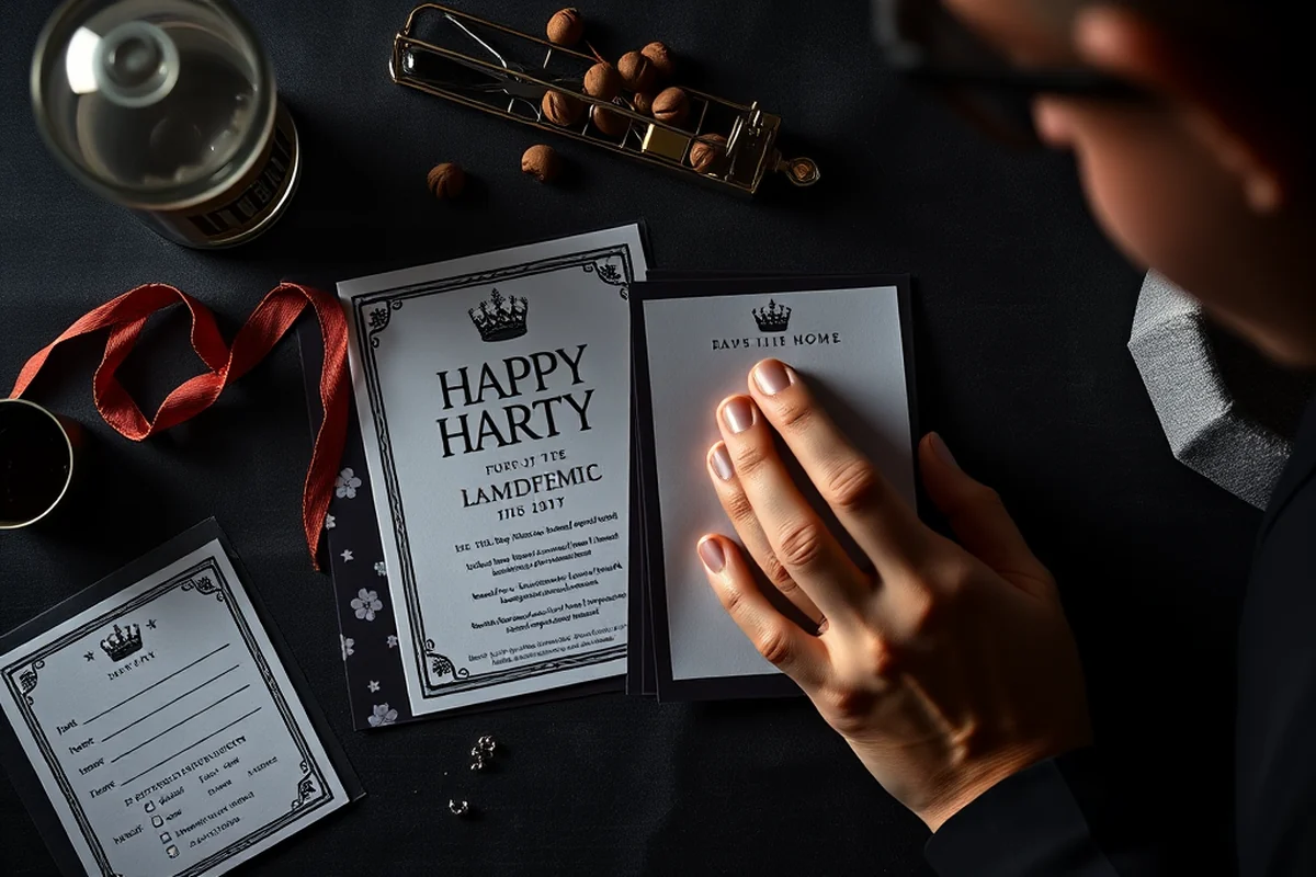 birthday party invitation digital comparison — Birthday Party Invitation Digital Comparison (the finished result)