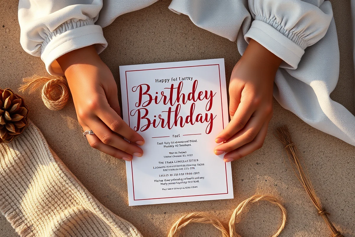 birthday party invitation generator tips — Birthday Party Invitation Generator Tips (the finished result)