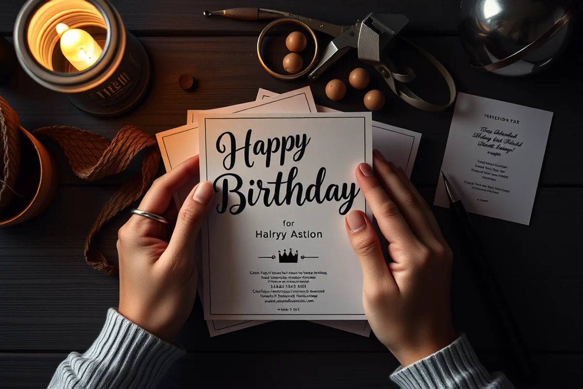 cheap birthday party invitation — Cheap Birthday Party Invitation (the finished result)