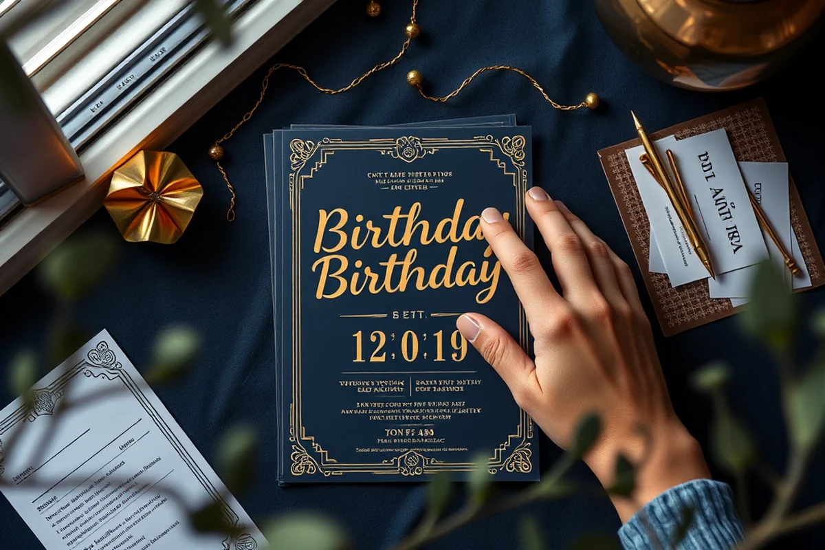 free birthday invitations — Free Birthday Invitations (the finished result)